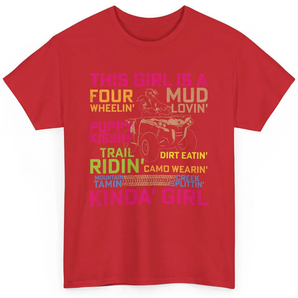 Retro Mud Quad Princess UTV ATV Rider 4 Wheel SXS Offroad Classic Unisex T-Shirt