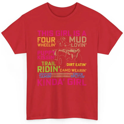 Retro Mud Quad Princess UTV ATV Rider 4 Wheel SXS Offroad Classic Unisex T-Shirt