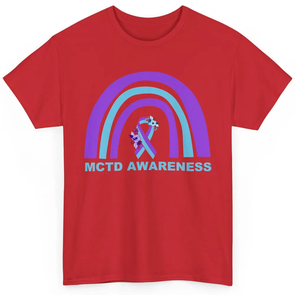 Mixed Connective Tissue Disease Awareness MCTD Floral Ribbon Classic Unisex T-Shirt