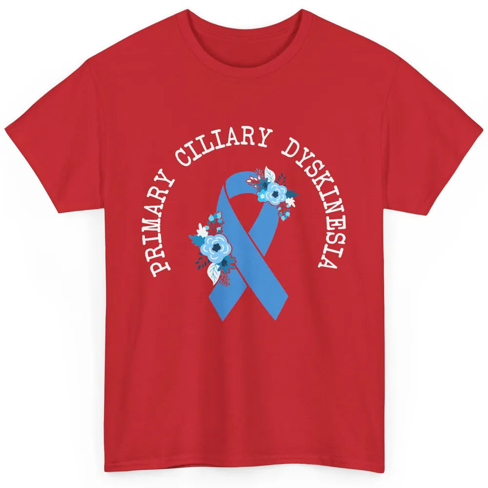 Primary Ciliary Dyskinesia Blue Ribbon Respiratory Diseases Classic Unisex T-Shirt