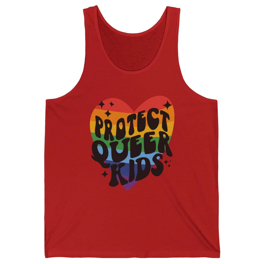 Protect Queer Kids Protect Trans Youth LGBT Gay Pride Ally Unisex Jersey Tank