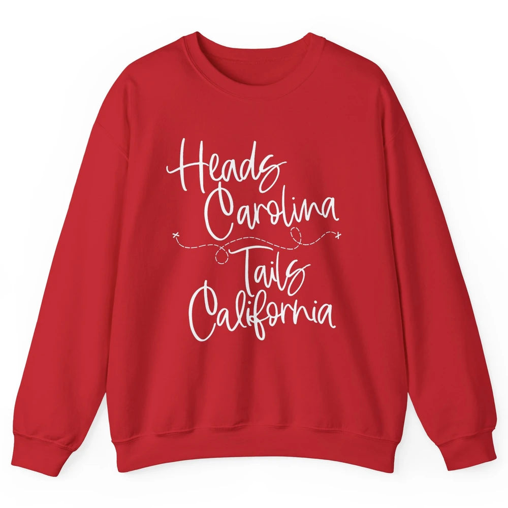 Retro 90s Heads Carolina Tail California Beach Summer Travel Unisex Crewneck Sweatshirt