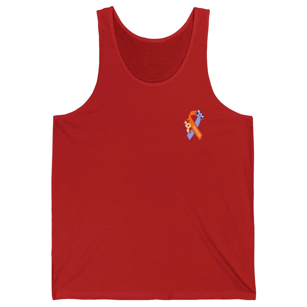 Psoriasis Awareness Floral Ribbon Rainbow Skin Diseases Unisex Jersey Tank