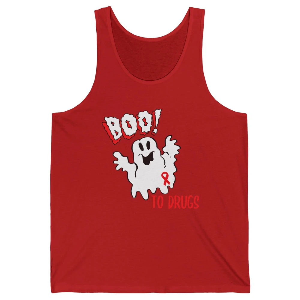 Red Ribbon Week Awareness Say No To Drugs Drug Free Unisex Jersey Tank