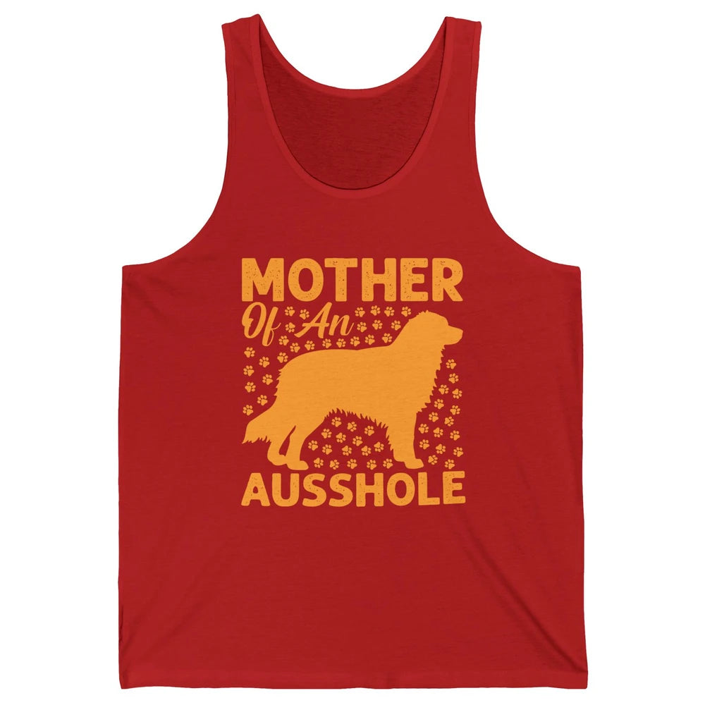 Mother Of An Ausshole Australian Shepherd Dog Mom Gift Unisex Jersey Tank