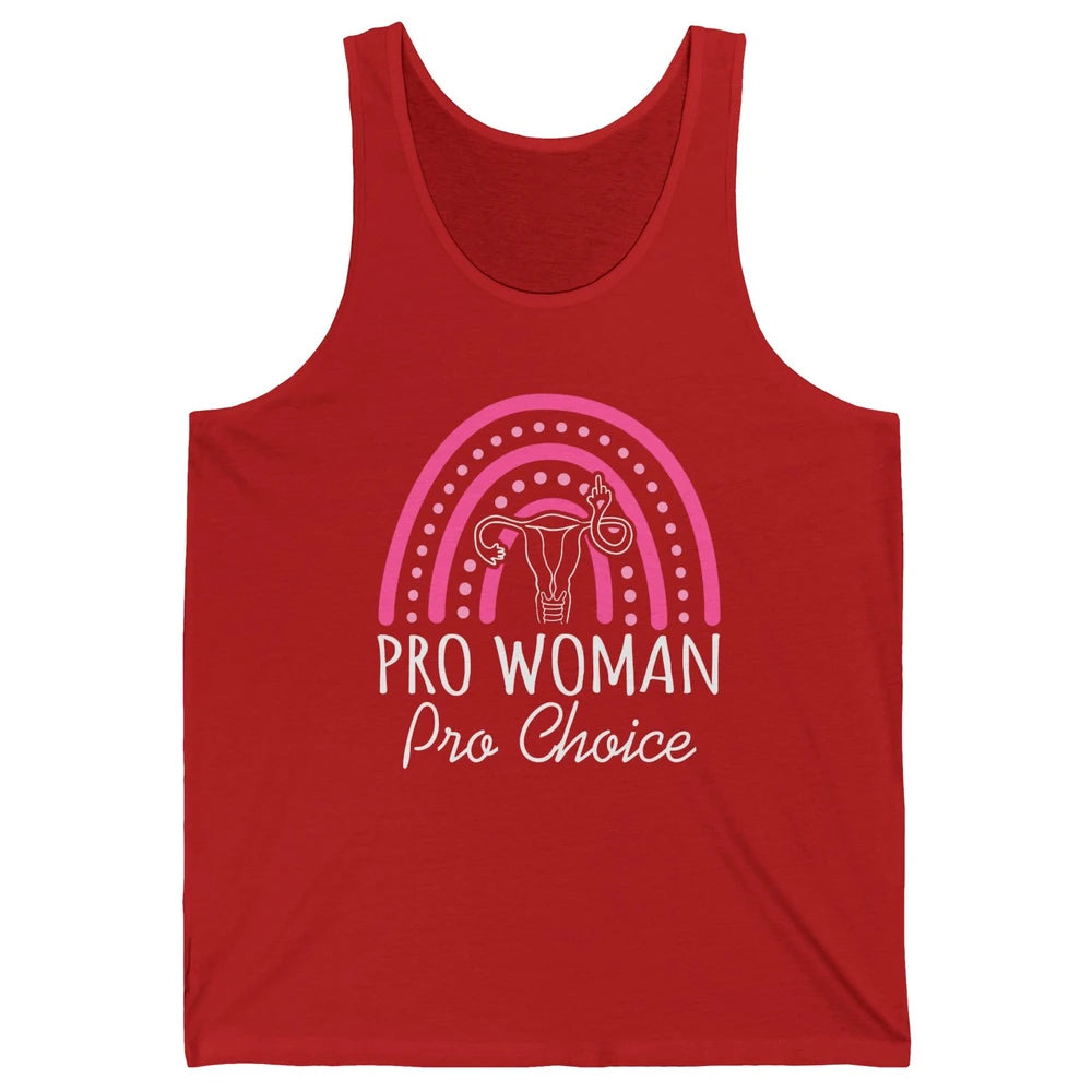 Pro Women Pro Choice My Uterus Rainbow Abortion Rights Unisex Jersey Tank