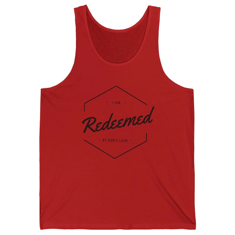 Redeemed By God's Love Butterfly Christian Religious Gift Unisex Jersey Tank