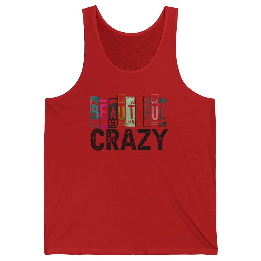 Retro Cowgirl Beautiful Crazy Western Country Cowgirl Unisex Jersey Tank