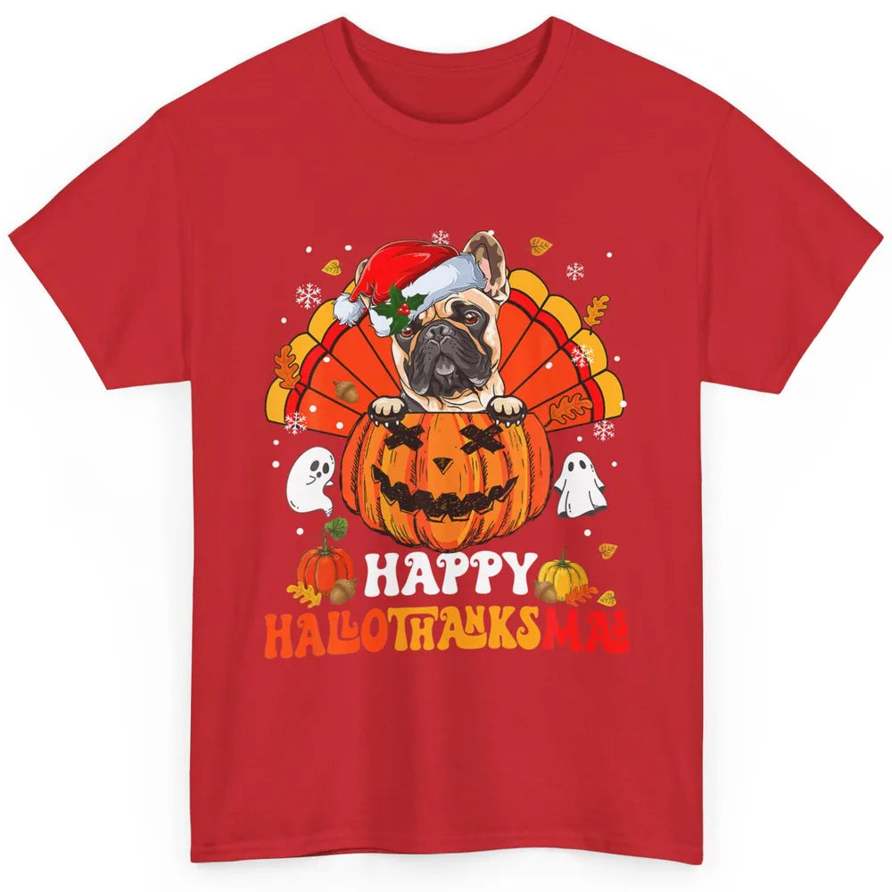 Mummy French Bulldog Dog Witch Happy Halloween Spooky Season Classic Unisex T-Shirt