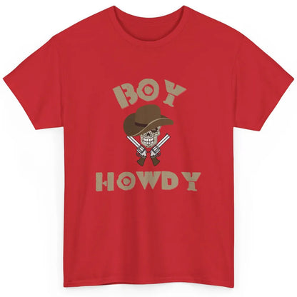 Retro Boy Howdy Rodeo Cowboy Skull Vintage Western Country Classic Unisex T-Shirt