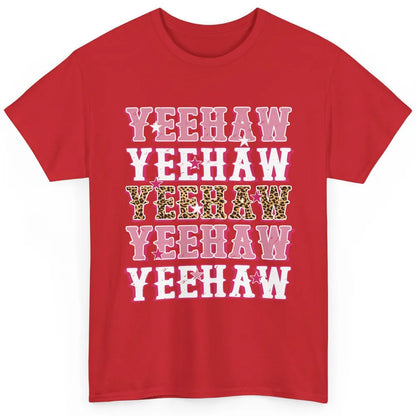 Retro Leopard Yeehaw Western Country Cowboy Cowgirl Costume Classic Unisex T-Shirt