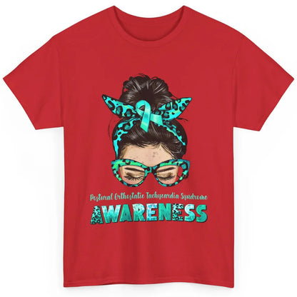 Postural Orthostatic Tachycardia Syndrome Ribbon Messy Bun Classic Unisex T-Shirt