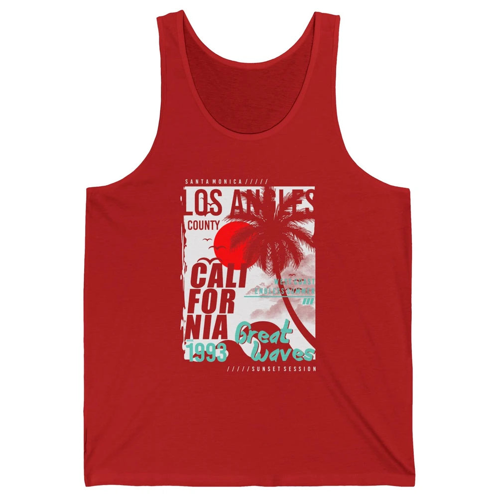 Retro Los Angeles California West Coast Endless Summer 1993 Unisex Jersey Tank