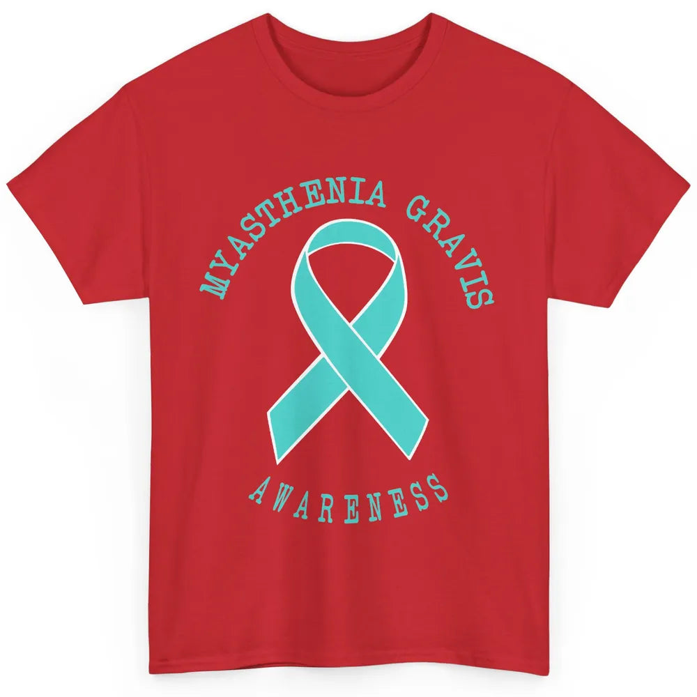 Myasthenia Gravis Awareness Ribbon Neuromuscular Disease Classic Unisex T-Shirt