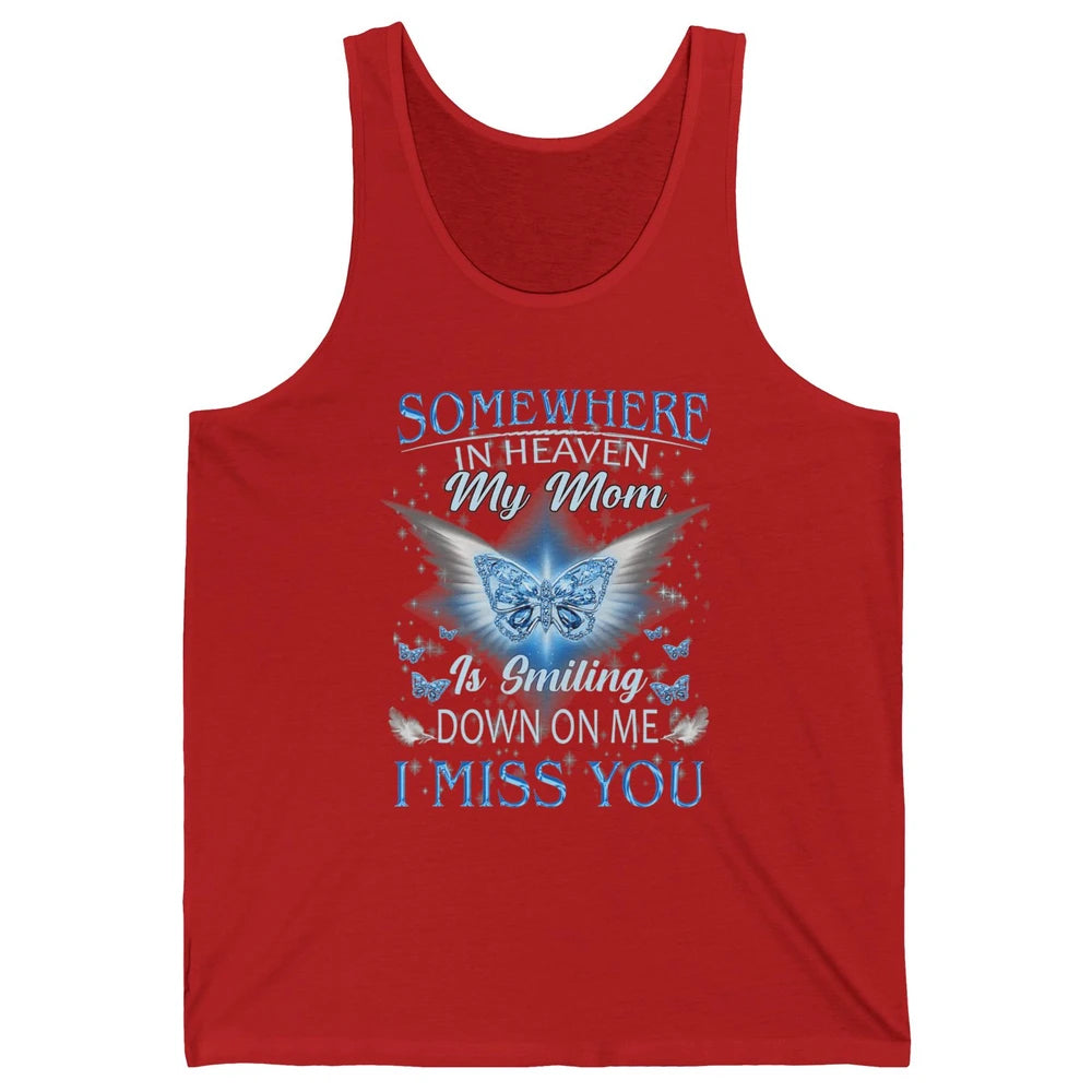 My Mom In Heaven Angel Wings Mother Memories Forever Love Unisex Jersey Tank