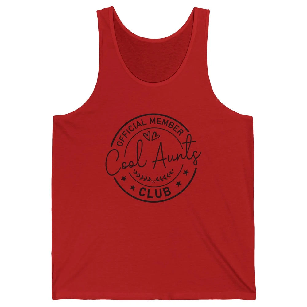 Official Member Cool Aunts Club Funny Auntie Sister Gift Unisex Jersey Tank