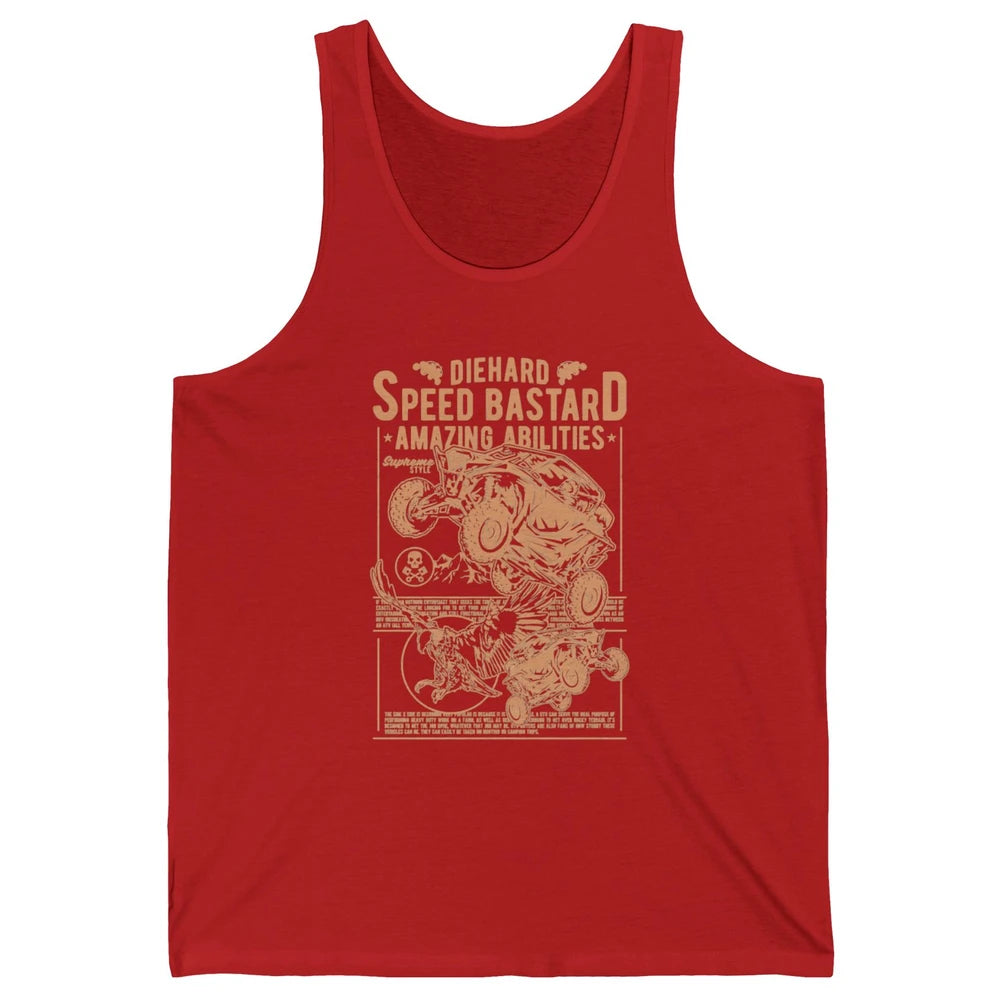 Retro ATV Speed Ride Mud Riding Dirt UTV SXS Rider Offroad Unisex Jersey Tank