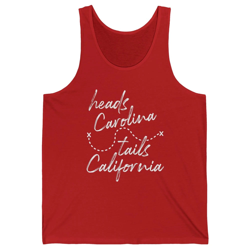 Retro 90s Heads Carolina Tail California Beach Summer Travel Unisex Jersey Tank
