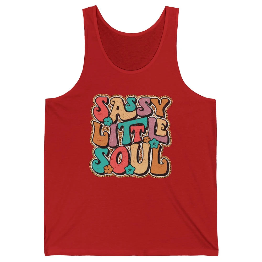 Retro Boho Groovy Sassy Little Soul Western Hippie Cowgirl Unisex Jersey Tank