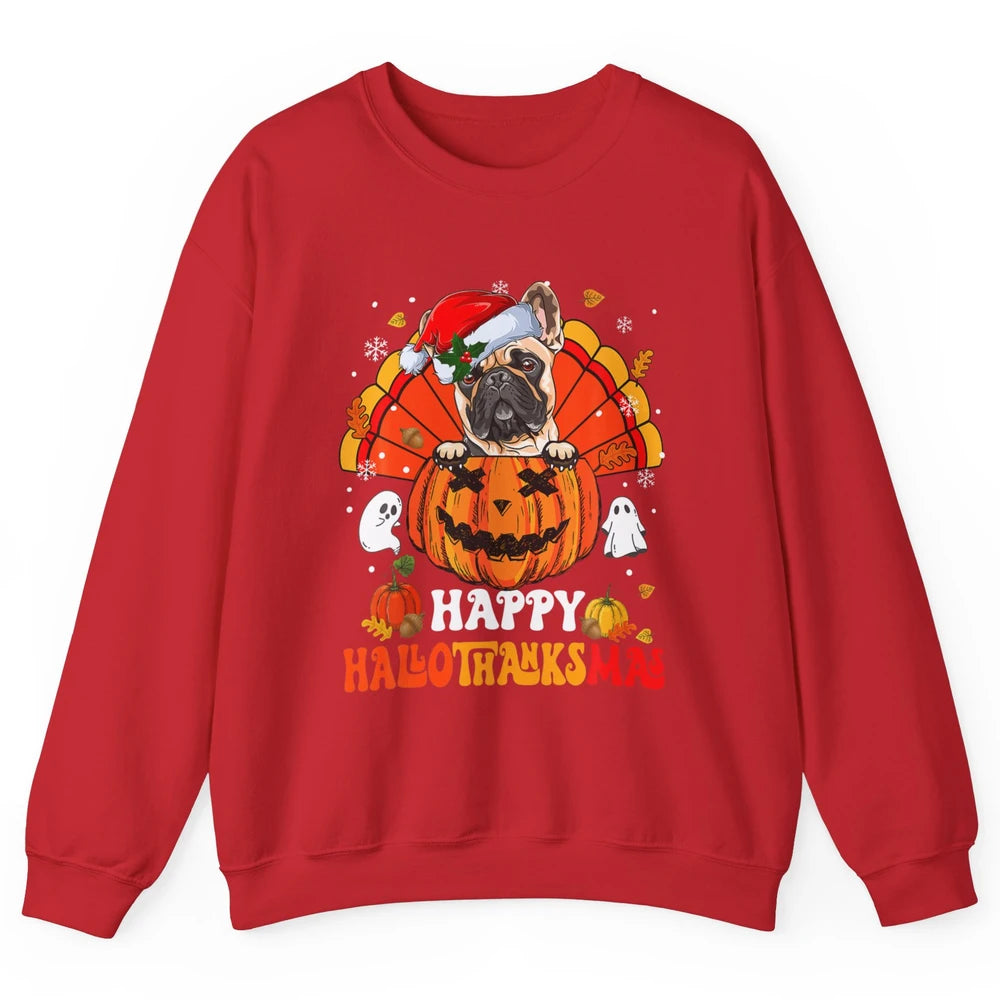 Mummy French Bulldog Dog Witch Happy Halloween Spooky Season Unisex Crewneck Sweatshirt