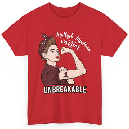 Multiple Myeloma Warrior Unbreakable Myeloma Cancer Survivor Classic Unisex T-Shirt