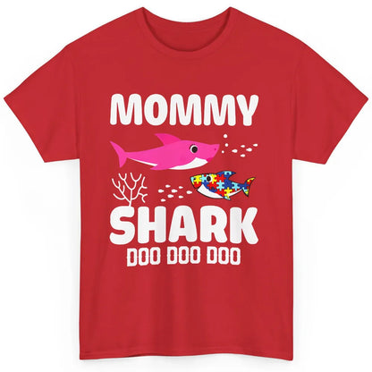 Mommy Shark Autism Shark Puzzle Autism Mom Autism Awareness Classic Unisex T-Shirt