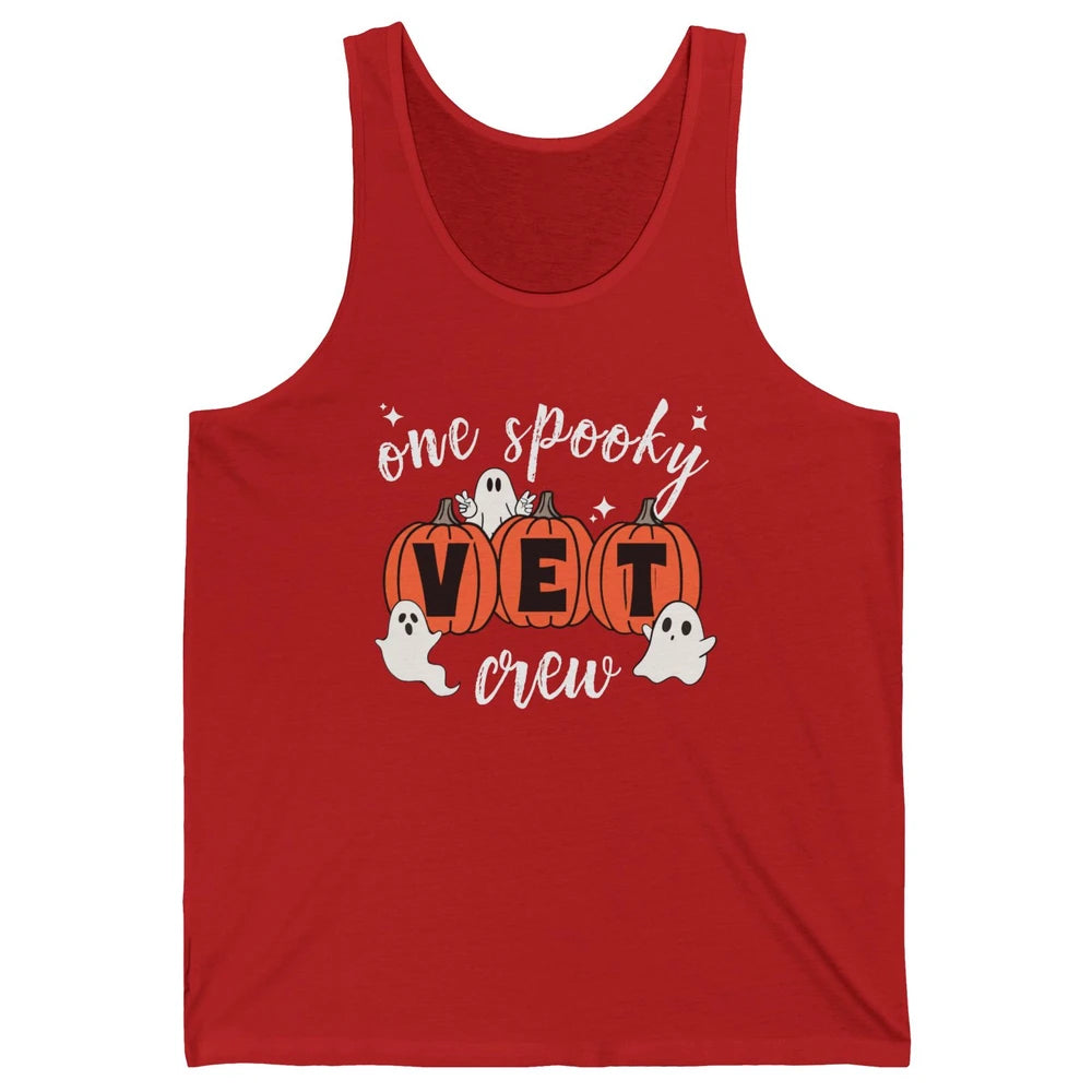 One Spooky Veterinarian Vet Squad Halloween Vet Tech Nurse Unisex Jersey Tank