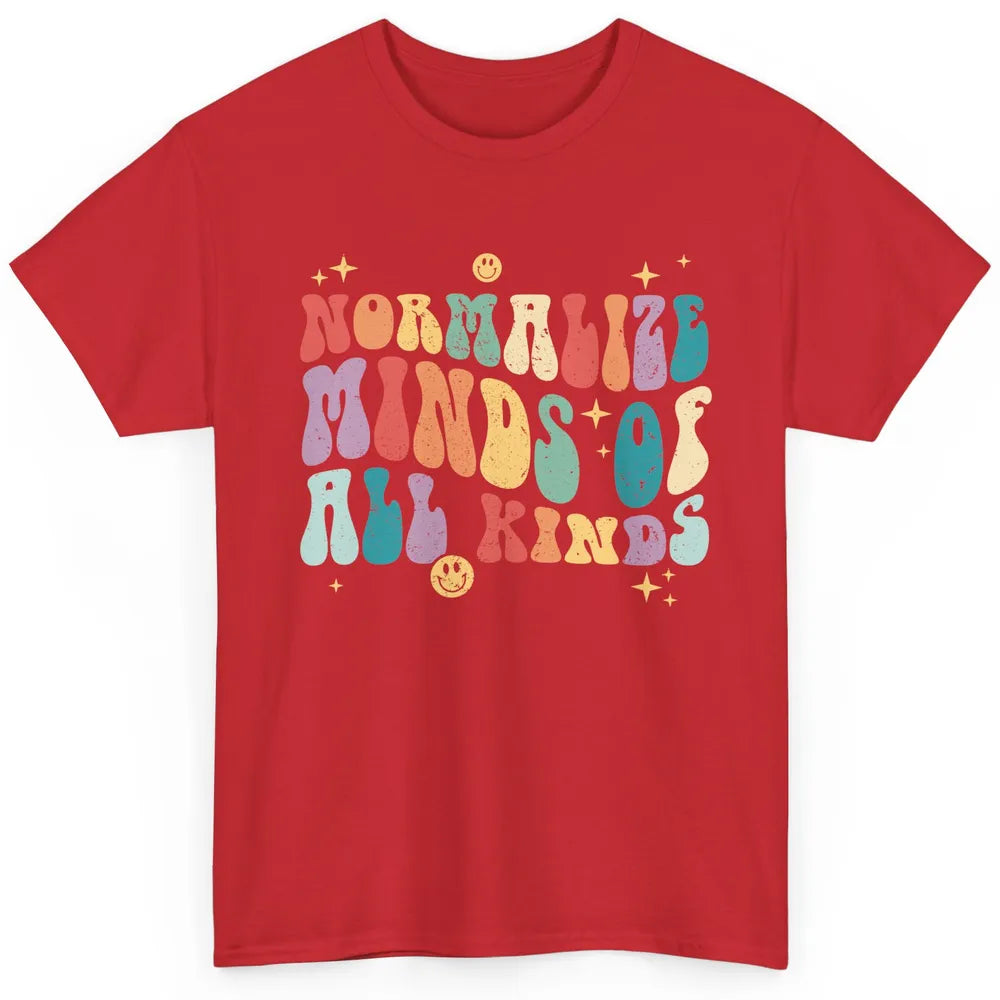 Retro Autism Normalize Minds Of All Kinds Neurodiversity Classic Unisex T-Shirt
