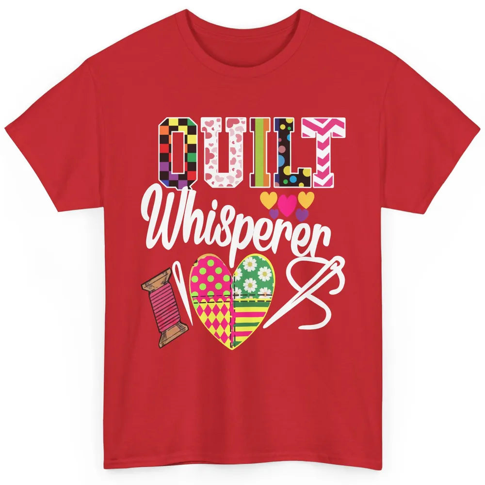 Retro Quilt Whisperer Quilting Life Sewing Life Quilt Lovers Classic Unisex T-Shirt