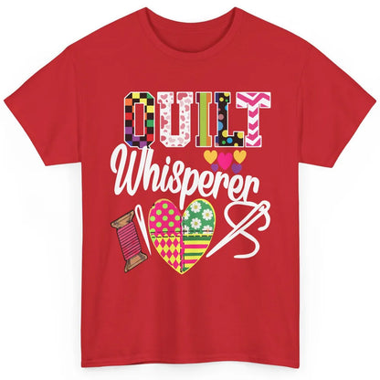 Retro Quilt Whisperer Quilting Life Sewing Life Quilt Lovers Classic Unisex T-Shirt
