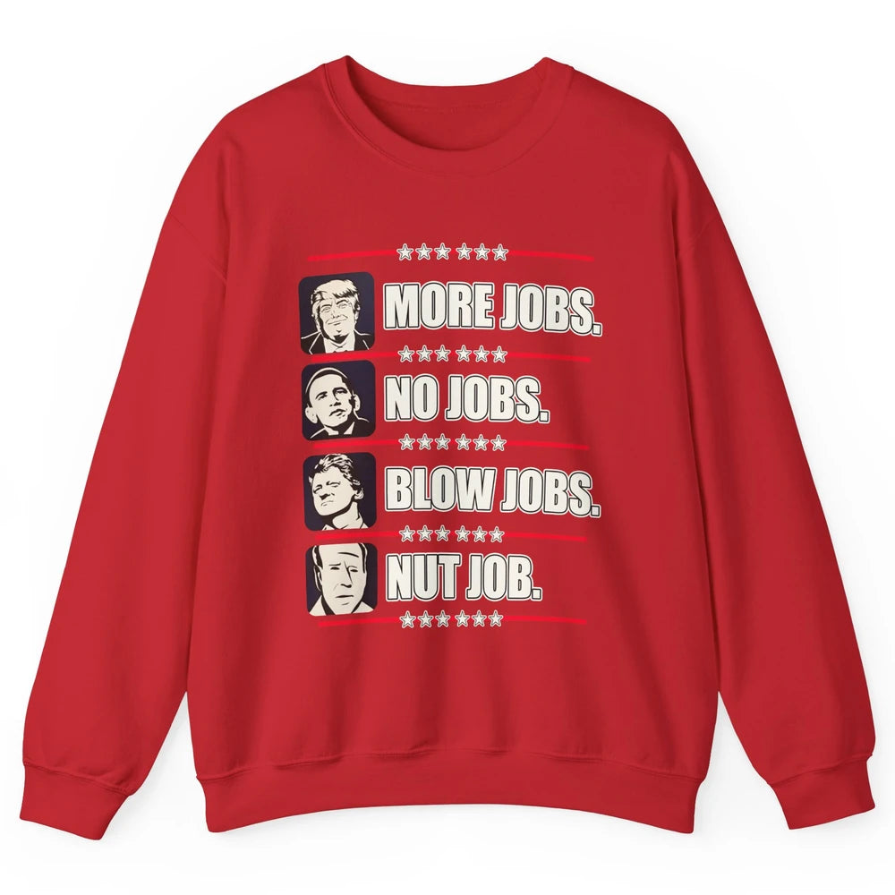 Presidents Vote Trump Anti Biden Obama Clinton Funny Choice Unisex Crewneck Sweatshirt