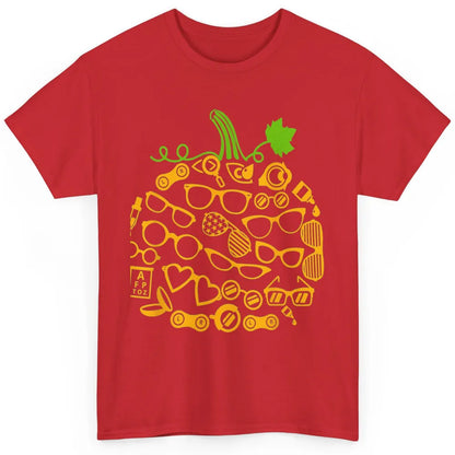 Pumpkin Glasses Optometry Optician Halloween Spooky Season Classic Unisex T-Shirt