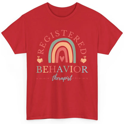 Boho Rainbow Registered Behavior Tech RBT Behavior Therapist Classic Unisex T-Shirt