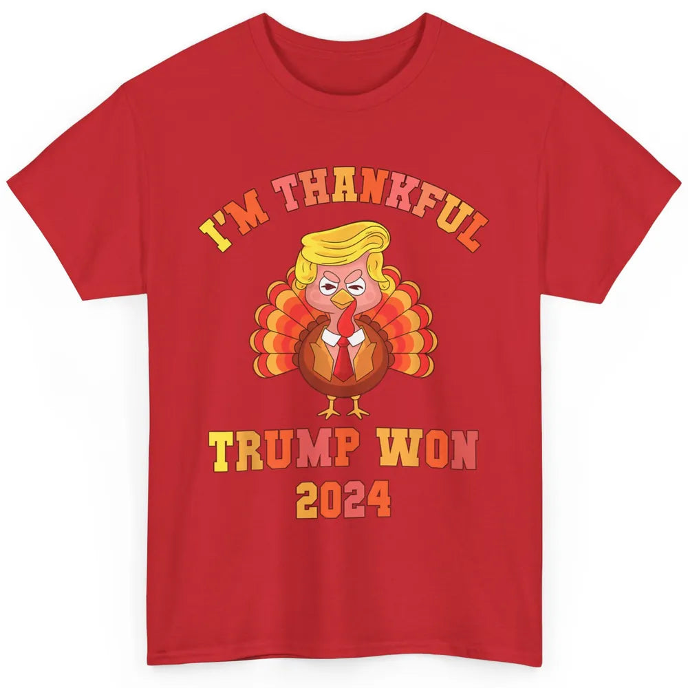Funny Donald Trump Make Thanksgiving Great Again Thankful Trump Won Republican Classic Unisex T-Shirt