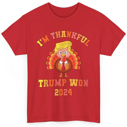 Funny Donald Trump Make Thanksgiving Great Again Thankful Trump Won Republican Classic Unisex T-Shirt