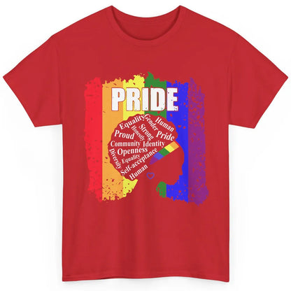 Proud Afro Girl Gay Pride Month Equality Classic Unisex T-Shirt