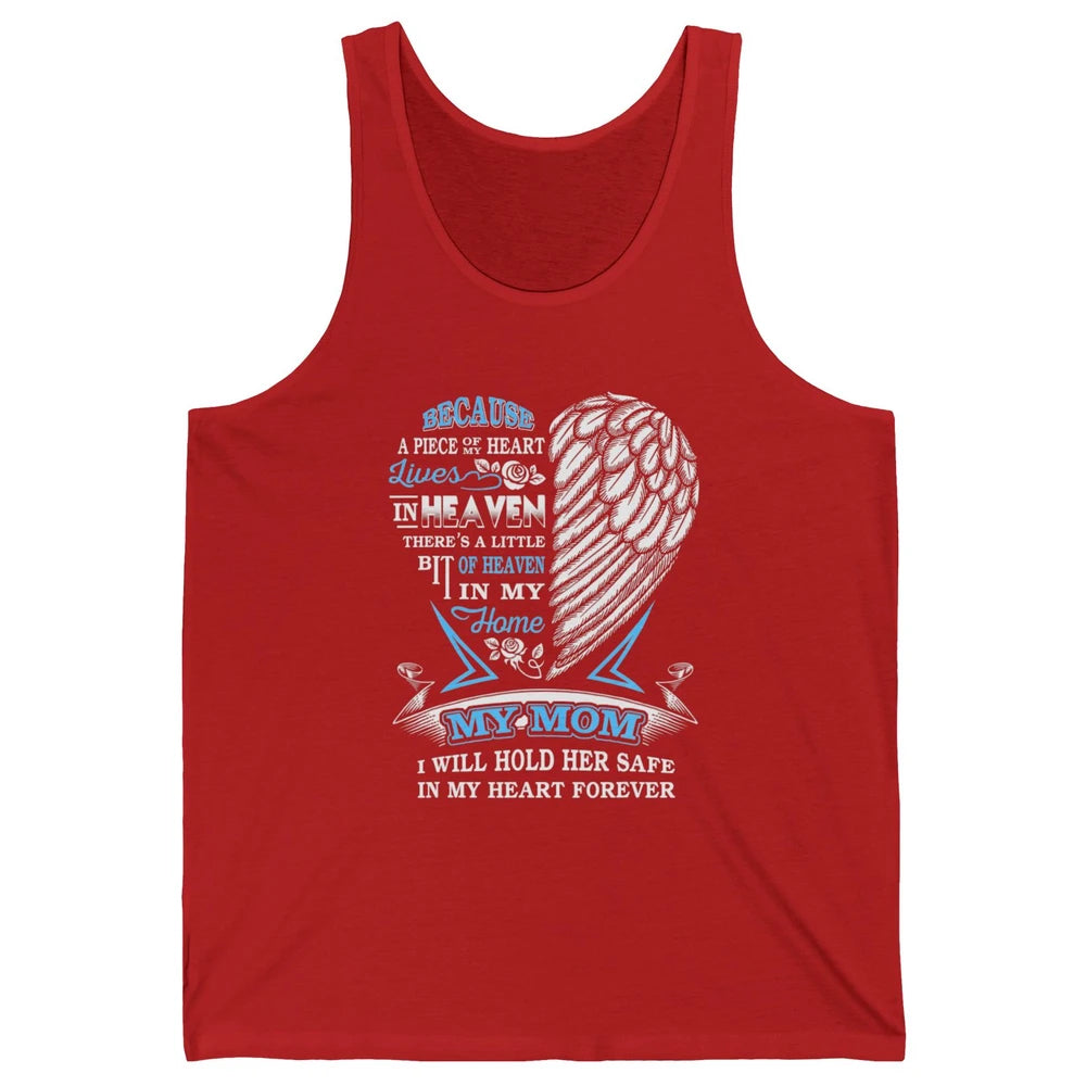 My Mom In Heaven Angel Wings Mother In Memories My Guardian Unisex Jersey Tank