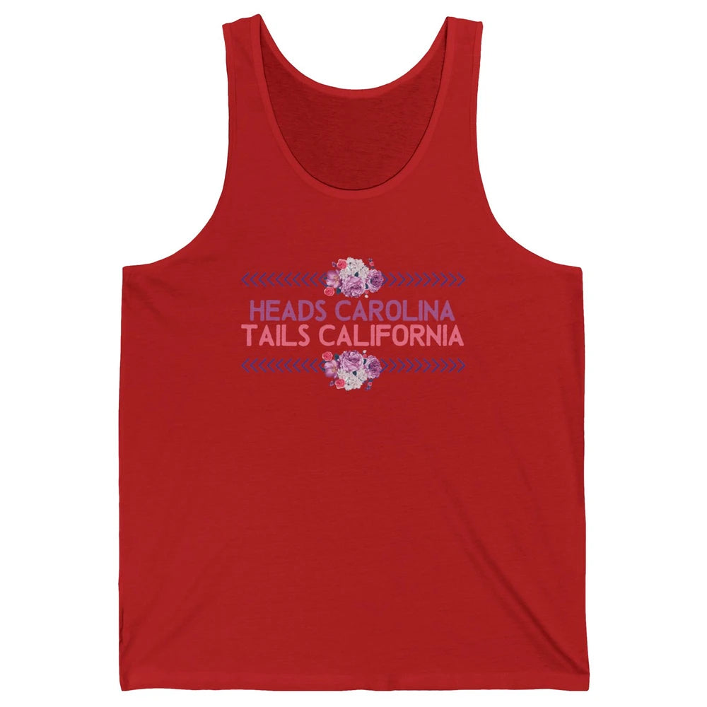 Retro Heads Carolina Tails California Western Summer Holiday Unisex Jersey Tank