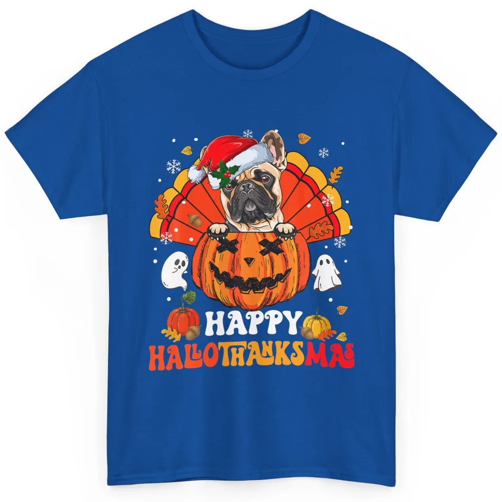 Mummy French Bulldog Dog Witch Happy Halloween Spooky Season Classic Unisex T-Shirt