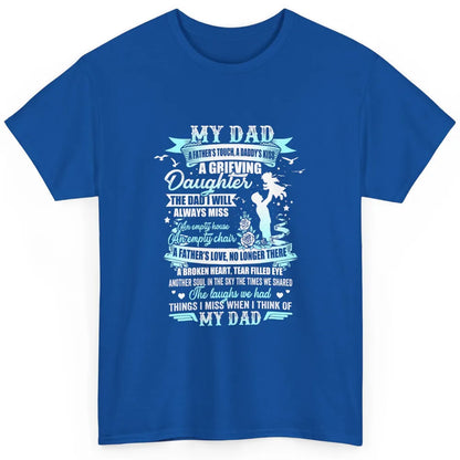 My Dad In Memories Poem Dad In Heaven Angel Wings Guardian Classic Unisex T-Shirt