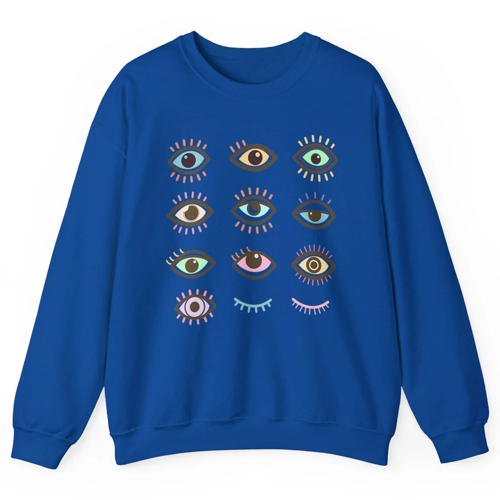 Ophthalmic Technician Tech Optometry Optician Eyes Rainbow Unisex Crewneck Sweatshirt