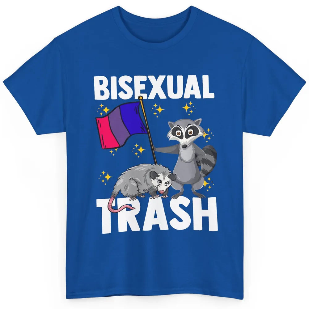 Raccoon LGBT Bisexual Trash Funny Flag Pride Animal Lovers Classic Unisex T-Shirt