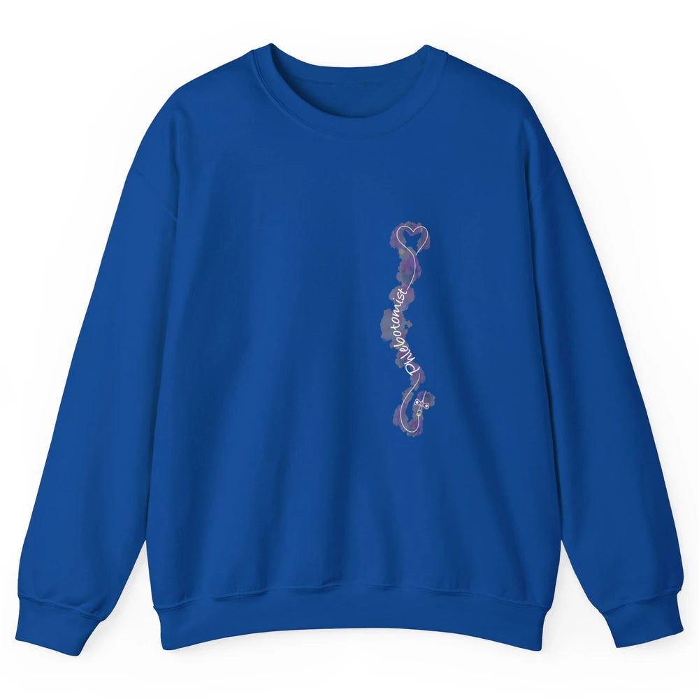 Minimalist Phlebotomist Heart Vein Nurse Phlebotomy Women Unisex Crewneck Sweatshirt