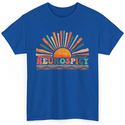 Retro Neurospicy Funny ADHD Neurodiversity Autism Awareness Classic Unisex T-Shirt