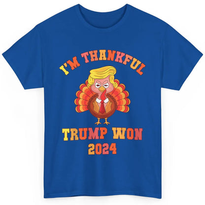 Funny Donald Trump Make Thanksgiving Great Again Thankful Trump Won Republican Classic Unisex T-Shirt