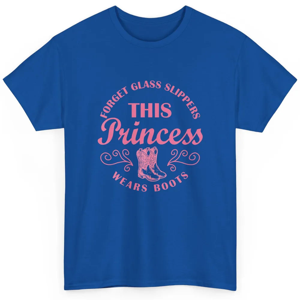 Princess Cowboy Boots Western Country Cowgirl Girls Rodeo Classic Unisex T-Shirt
