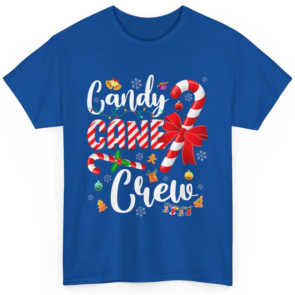 Merry Christmas Sweet Candy Cane Crew Xmas Tree Lights Santa Classic Unisex T-Shirt
