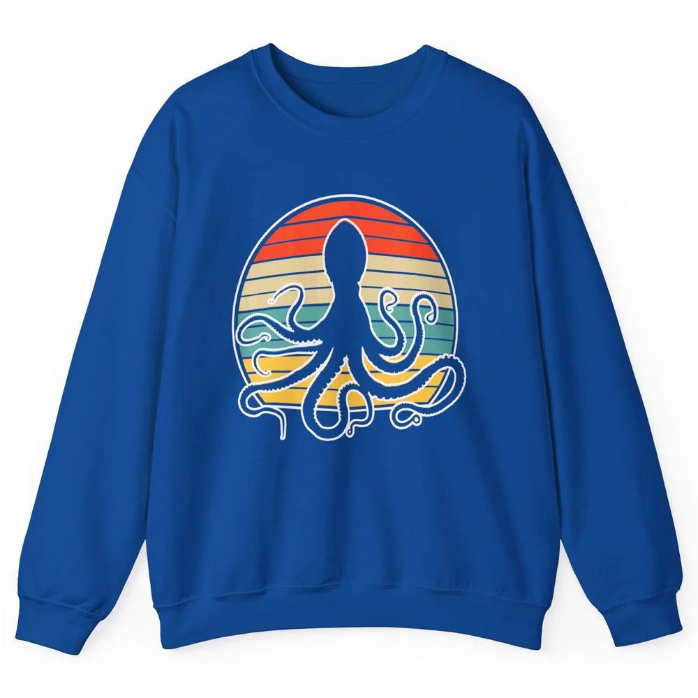 Retro Octopus Kraken Ocean Sea Creature Pirate Vintage Humor Unisex Crewneck Sweatshirt