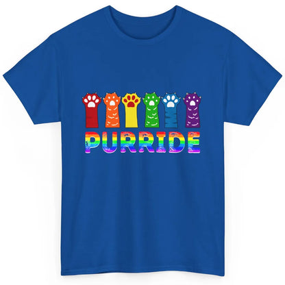 Purride Funny Cat Lover LGBT Pride Awareness Gift LGBT Month Classic Unisex T-Shirt