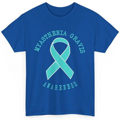 Myasthenia Gravis Awareness Ribbon Neuromuscular Disease Classic Unisex T-Shirt